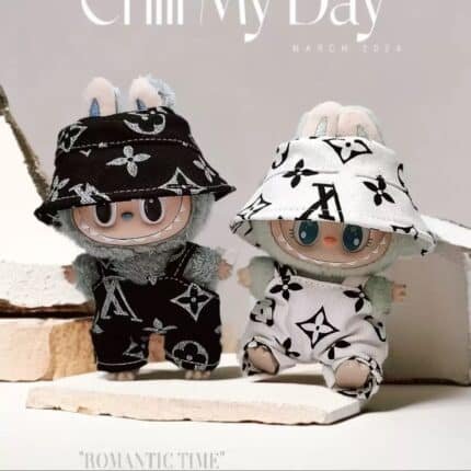 LABUBU Fashion Clothes-LV Style Overalls + Hat|O009