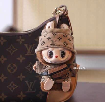 LABUBU Fashion Clothes-LV Style Brown Top + Hat|O001